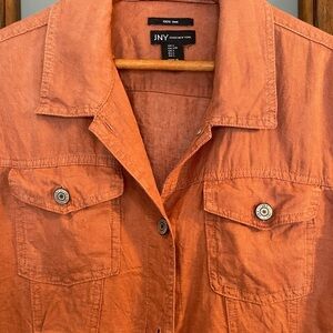 JNY Brand Copper color Linen Jacket